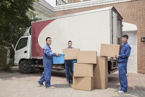 Removal team planning a move in Harringay street with local homes