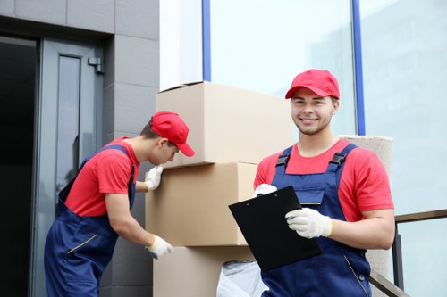 Local man with van service moving boxes in Harringay street