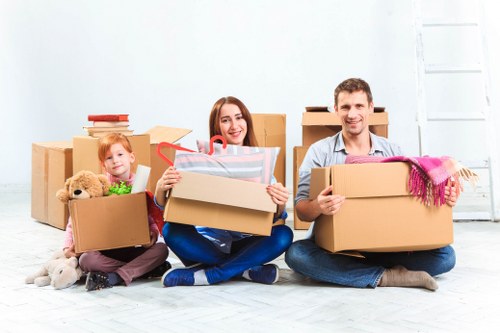 Local moving van supporting a flat or apartment removal in Harringay