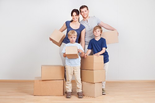 Securely loaded van with protective moving equipment inside