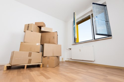 Unpacking essentials into a new home in North London
