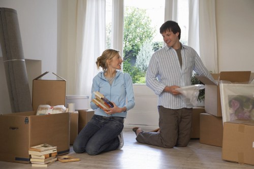 Careful packing and furniture handling during a Harringay move
